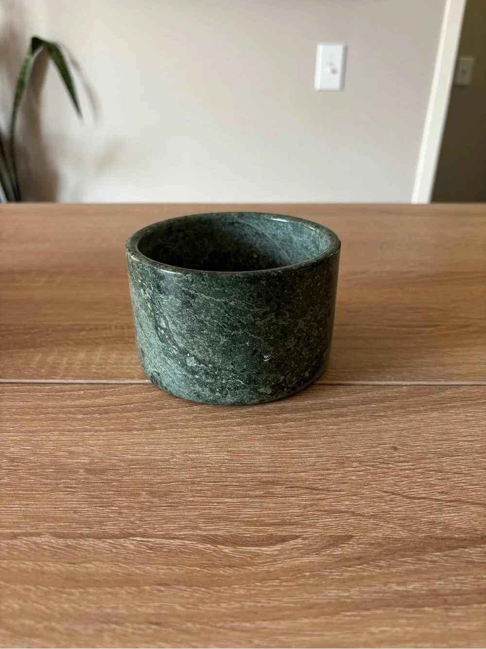 Set of 2 - Green Marble Stone Decorative Bowls - Heavy Weight